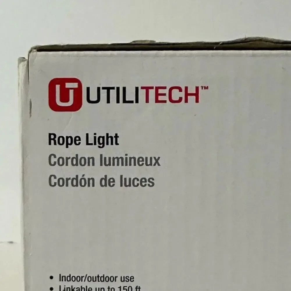 Utilitech #0709156 Rope Light 24 Feet | Indoor/Outdoor Use